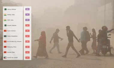 বায়ু দূষণে ঢাকার ওপরে আজ ৫ শহর