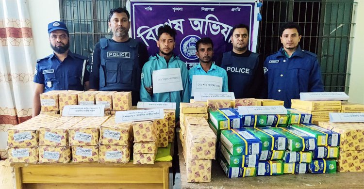 খাগড়াছড়িতে চোরাই বাইক-গাড়ির যন্ত্রাংশসহ গ্রেফতার ২