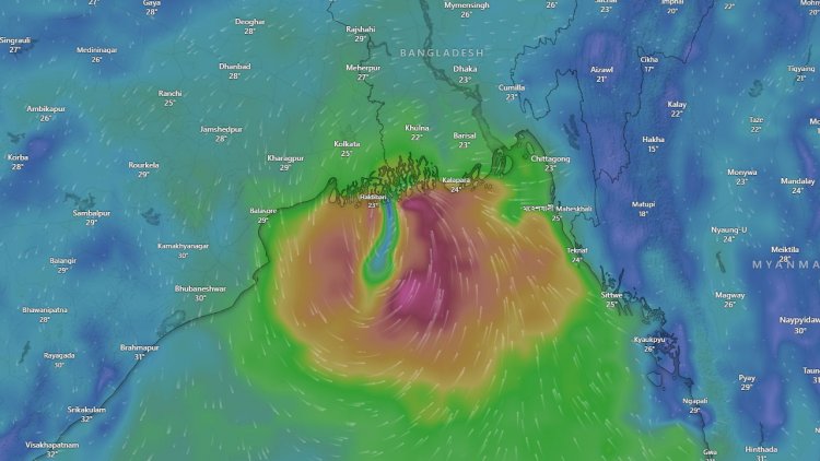 আরও এগিয়েছে মিধিলি, পায়রা-মোংলায় ৭ নম্বর বিপদ সংকেত