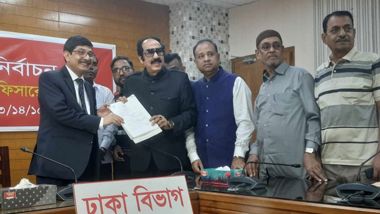 মনোনয়ন ফরম জমা দিলেন জাতীয় পার্টির বাবলা