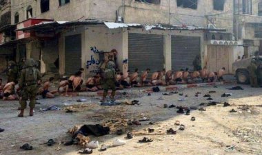 ফিলিস্তিনিদের আটক করে চোখ-হাত বেঁধে নির্যাতন