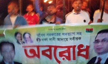 ফুলবাড়িয়ায় বিএনপির নেতা মামুনের দিকনির্দেশনায়  রাজপথে নেতাকর্মীরা