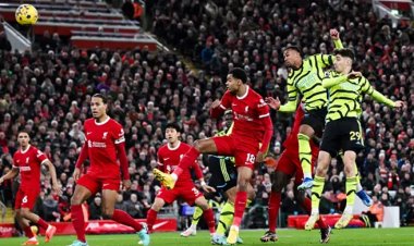 লিভারপুলের বিপক্ষে ড্র করে শীর্ষেই থাকলো আর্সেনাল