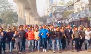 অসহযোগ আন্দোলনের পক্ষে ঢাকা মহানগর দক্ষিণ স্বেচ্ছাসেবক দলের বিভিন্ন স্থানে বিক্ষোভ মিছিল