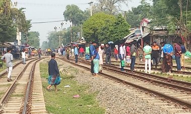রেললাইনে বসে রোদ পোহাতে গিয়ে ট্রেনে কাটা পড়ে মৃত্যু