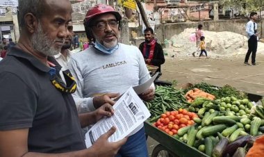 অসহযোগ আন্দোলনের পক্ষে মীর হাজিরবাগ ও দোলাইপাড়ে বিএনপির লিফলেট বিতরণ 
