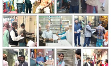 ঢাকা মহানগরী দক্ষিণের বিভিন্ন স্পটে জামায়াতের গণসংযোগ ও লিফলেট বিতরণ