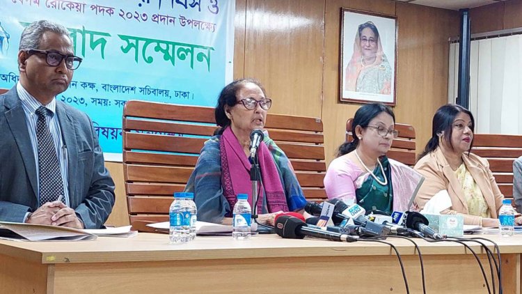 বেগম রোকেয়া পদক পাচ্ছেন পাঁচ বিশিষ্ট নারী