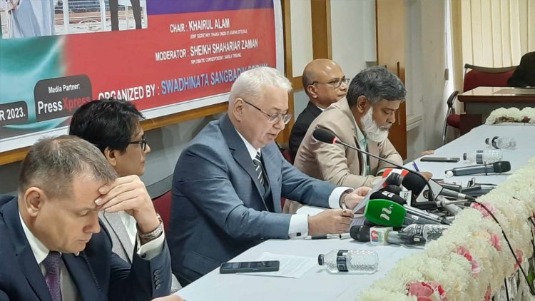 জাতিসংঘ ছাড়া অন্যদের নিষেধাজ্ঞা আমলে নেওয়ার কিছু নেই : রুশ দূত