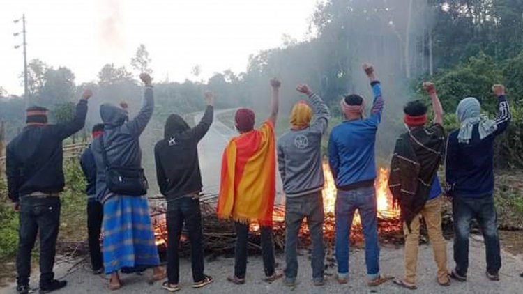 খাগড়াছড়িতে চলছে ইউপিডিএফের অবরোধ