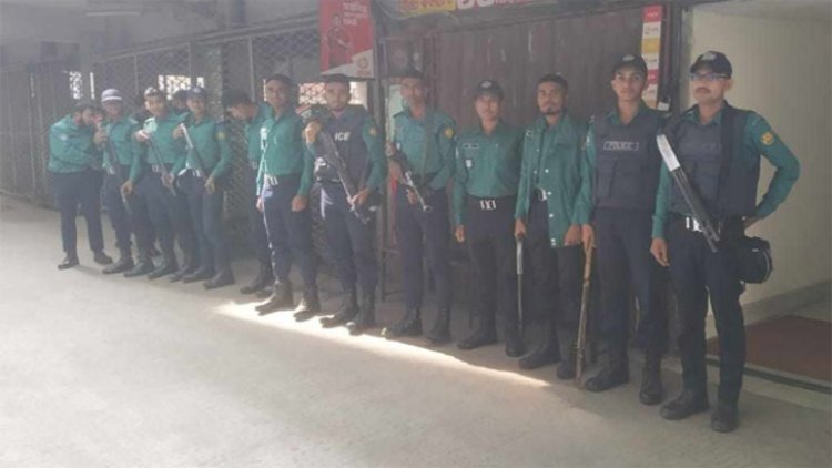নয়াপল্টন কার্যালয়ের সামনে আবারও পুলিশ মোতায়েন