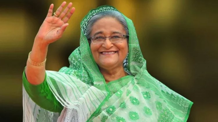 টুঙ্গিপাড়ায় জনসভায় যোগ দিয়েছেন শেখ হাসিনা
