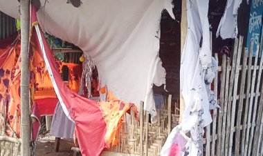 শিবগঞ্জে স্বতন্ত্র প্রার্থীর অফিসে দুর্বৃত্তের আগুন