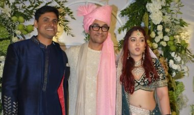 মেয়ের জামাইকে জড়িয়ে ধরে কাঁদলেন আমির খান