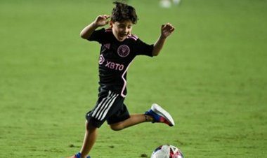 হ্যাটট্রিক করে নজর কাড়লেন মেসির মেঝো পুত্র