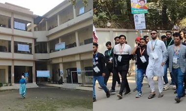 কেন্দ্র ফাঁকা, ভোটার নেই, বাইরে ভিন্ন চিত্র