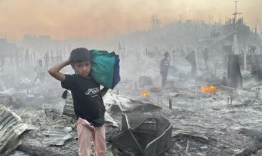 রোহিঙ্গা শিবিরে আগুন, সাড়ে ৩ হাজার শিশু গৃহহীন: ইউনিসেফ