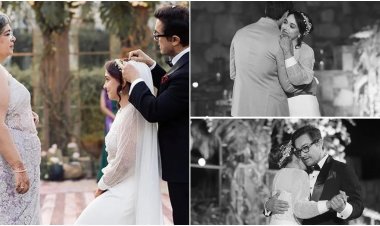 মেয়ের বিয়েতে কাঁদলেন আমির, সামলালেন সাবেক স্ত্রী