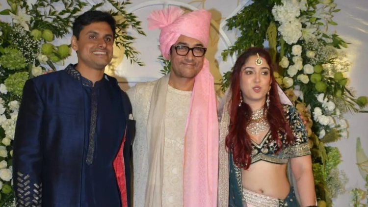 মেয়ের জামাইকে জড়িয়ে ধরে কাঁদলেন আমির খান