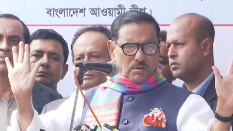 শীতার্তদের ডেকে এনে বক্তৃতা, ক্ষোভ ঝাড়লেন ওবায়দুল কাদের