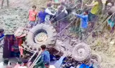  সিলেটে ট্রাক্টর উল্টে ডোবায় নিহত ২