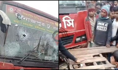  রাস্তার পাশে দাঁড়িয়ে থাকা চারজনকে পিষে মারলো বিআরটিসি বাস