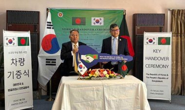 বাংলাদেশের প্রটোকলে ৭‌টি গাড়ি উপহার দিলো দ.কো‌রিয়া