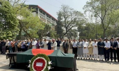 জাতীয় প্রেস ক্লাবে ইহসানুল করিমের জানাজা