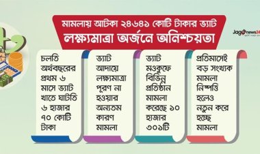  মামলায় আটকা ২৪৬৪১ কোটি টাকার ভ্যাট, লক্ষ্যমাত্রা অর্জনে অনিশ্চয়তা