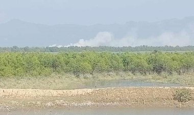 ফের বিস্ফোরণের শব্দে কাঁপল টেকনাফ সীমান্ত