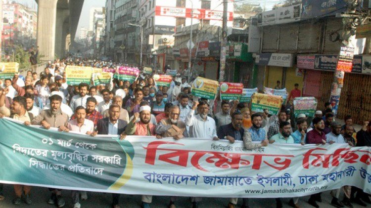 বিদ্যুতের দাম বাড়িয়ে সরকার জনগণের সাথে বিশ্বাসঘাতকতা করেছে: জামায়াত