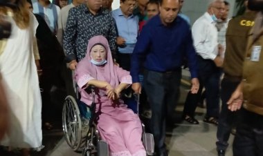 হাসপাতাল ছেড়ে বাসার পথে খালেদা জিয়া