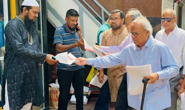 উপজেলা নির্বাচন বর্জনের পক্ষে লিফলেট বিতরণ বিএনপির