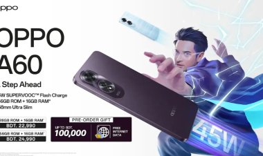 নতুন হ্যান্ডসেট এ৬০ নিয়ে এসেছে অপো