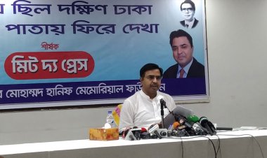 মেয়র তাপসের বক্তব্যের ব্যাখ্যা দিতে সংবাদ সম্মেলনে সাঈদ খোকন