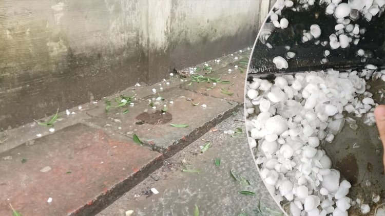 তীব্র তাপপ্রবাহের পর হবিগঞ্জে ঝড়-শিলাবৃষ্টি
