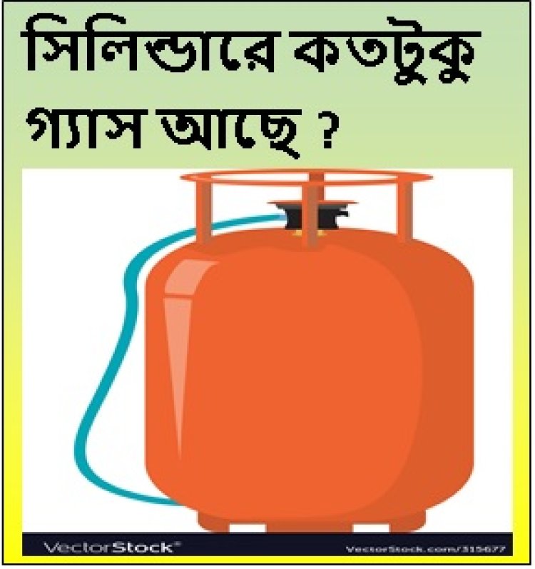 ভেজা ন্যাকড়া জানান দেবে সিলিন্ডারে কতটুকু গ্যাস