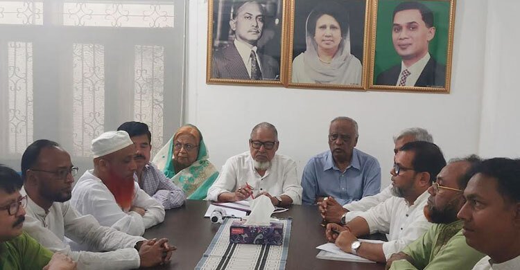 ১২ দলীয় জোট নেতাদের সঙ্গে বিএনপির লিয়াজোঁ কমিটির বৈঠক