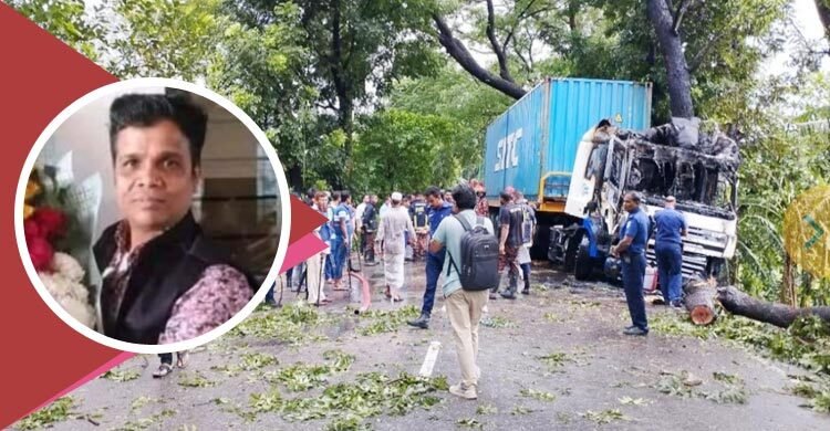 নারায়ণগঞ্জে ট্রাকচাপায় যুবকের মৃত্যু, বিক্ষোভ