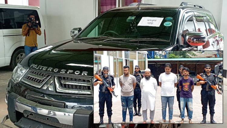 সড়ক ও জনপথ অধিদপ্তরের স্টিকার লাগানো গাড়িতে মিলল ৭ লাখ পিস ইয়াবা