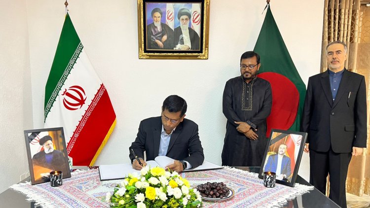 রাইসির মৃত্যুতে ইরান দূতাবাসে গিয়ে এবি পার্টির শোক প্রকাশ