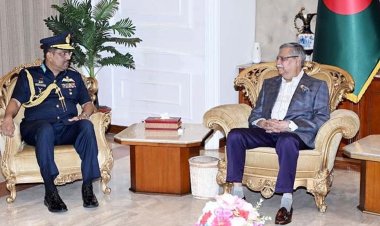 রাষ্ট্রপতির সাথে বিমান বাহিনী প্রধানের বিদায়ী সাক্ষাৎ
