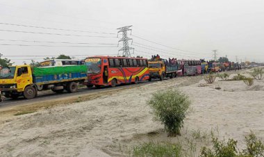 ঢাকা-টাঙ্গাইল-বঙ্গবন্ধু সেতু মহাসড়কে ১০ কিলো‌মিটার যানজট