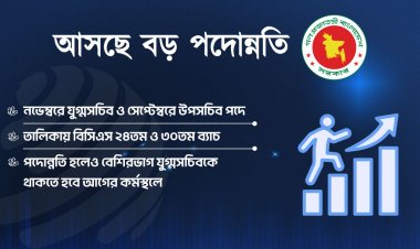 যুগ্মসচিব ও উপসচিব পদে বড় পদোন্নতি আসছে