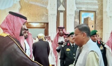  সৌদি যুবরাজের রাজকীয় সংবর্ধনায় পররাষ্ট্রমন্ত্রী