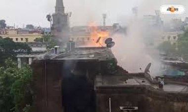 কলকাতায় গার্স্টিন প্লেসের বহুতলে ভয়াবহ অগ্নিকাণ্ড