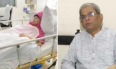  খালেদা জিয়ার স্বাস্থ্যের খোঁজ নিতে হাসপাতালে ফখরুল