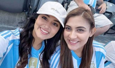 মাঠে বসে আর্জেন্টিনার খেলা দেখলেন মেহজাবীন-তাসনিয়া ফারিণ