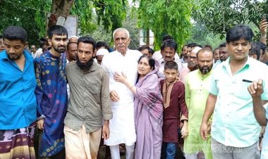 জেল থেকে মুক্তি পেয়েই স্ত্রীর জানাজায় বিএনপি নেতা চাঁদ