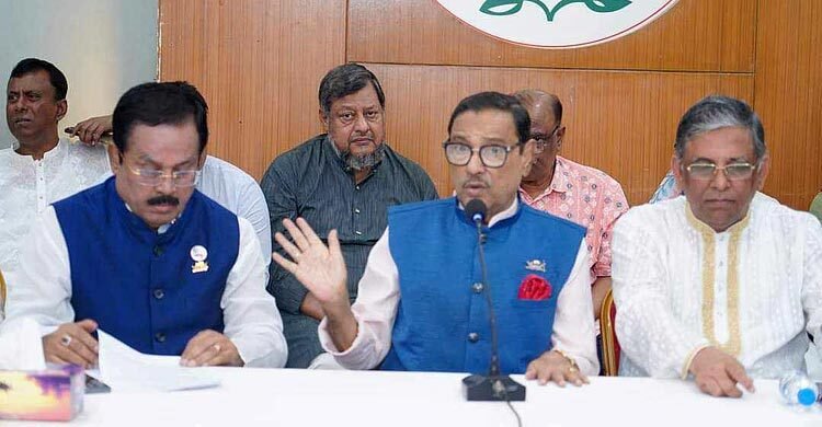 ফখরুলকে কাদেরের প্রশ্ন খালেদা জিয়াও কালো টাকা সাদা করেছেন, তিনি কি দুর্বৃত্ত